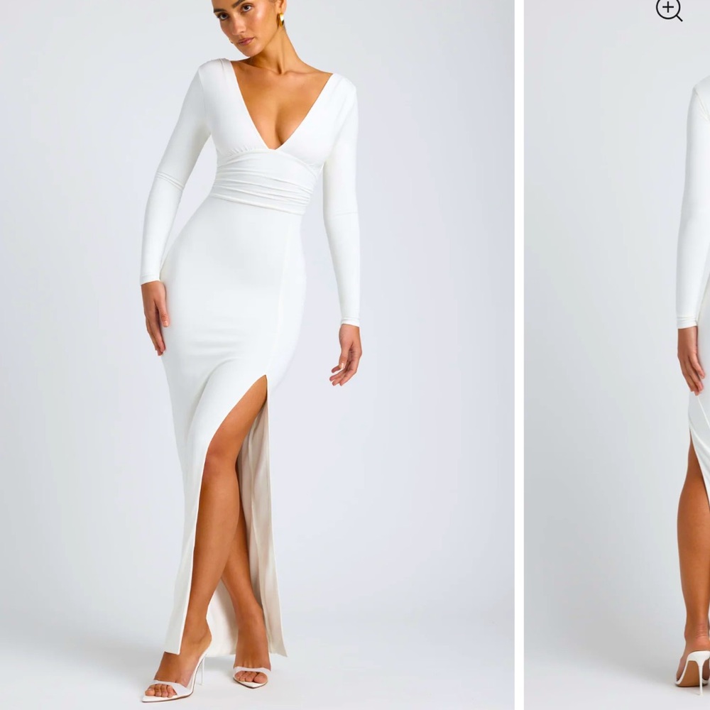 Oh Polly Modal Plunge Neck Dress